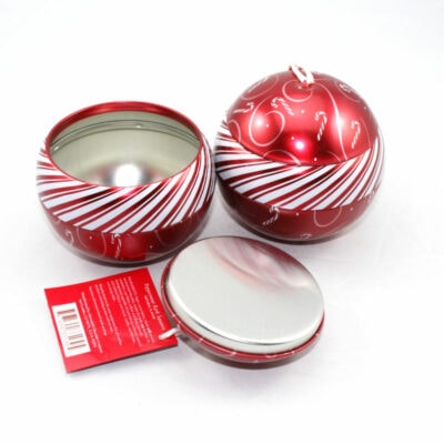 ball candy tins for christmas