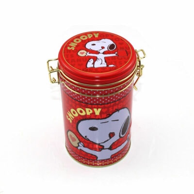 candy tin can with lock