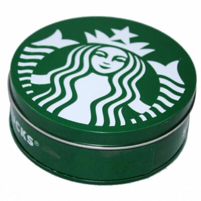 round coffee tin