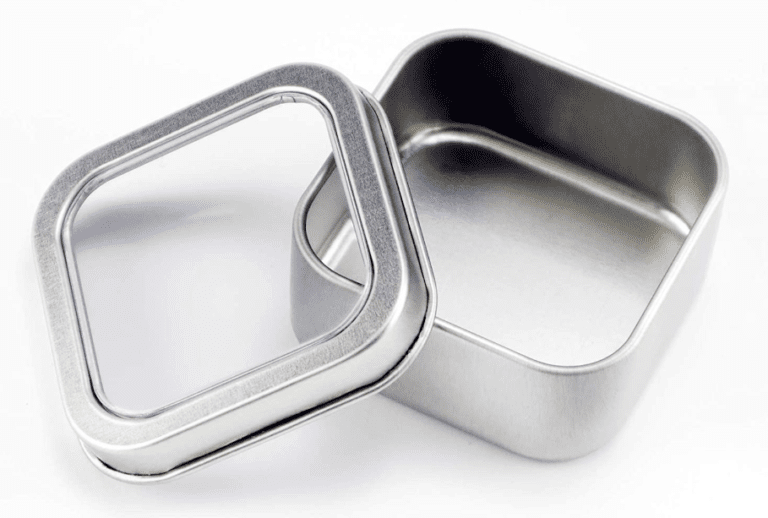 Cookie tins with window top