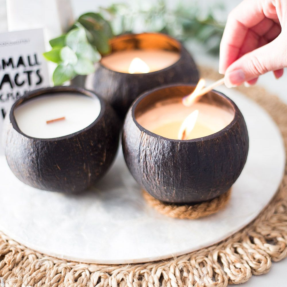 Coco candle containers