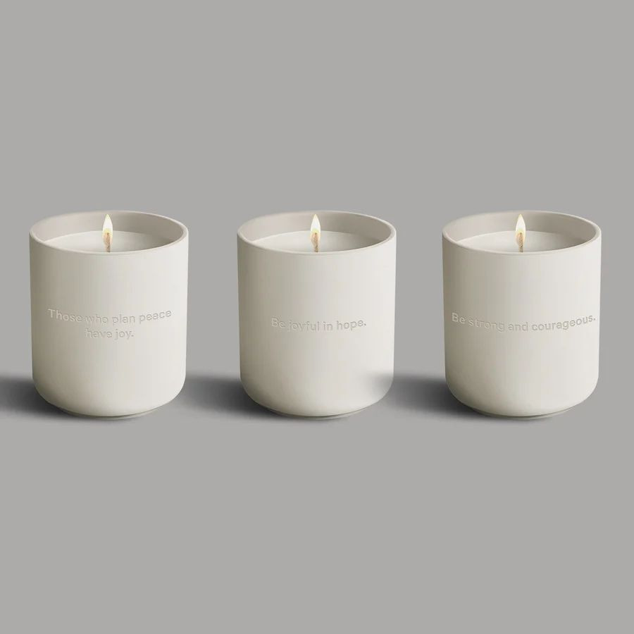 Minimalist candle containers