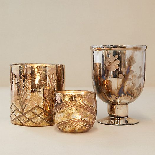 Vintage-inspired candle containers